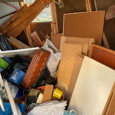 lot 348- entire contents of shed, misc. tools, etc.