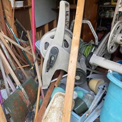 lot 348- entire contents of shed, misc. tools, etc.
