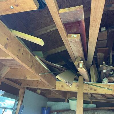 lot 348- entire contents of shed, misc. tools, etc.