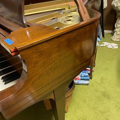 lot 349- Steinway and Sons piano model B serial #281015 appraised for $40,750.00 with stool