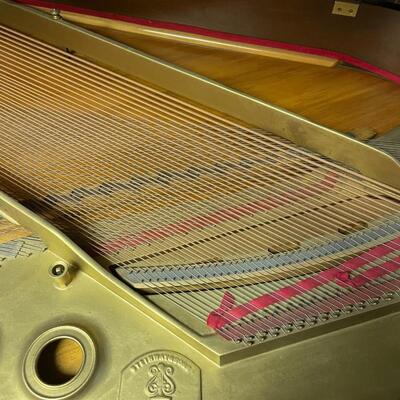 lot 349- Steinway and Sons piano model B serial #281015 appraised for $40,750.00 with stool