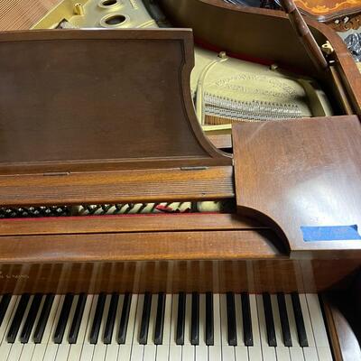 lot 349- Steinway and Sons piano model B serial #281015 appraised for $40,750.00 with stool