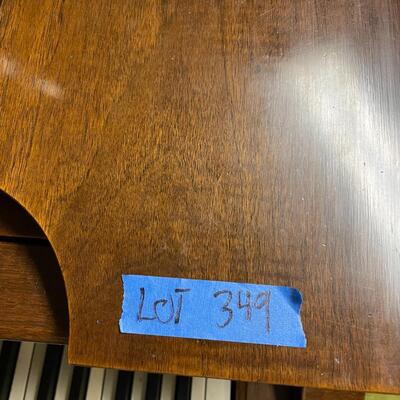lot 349- Steinway and Sons piano model B serial #281015 appraised for $40,750.00 with stool