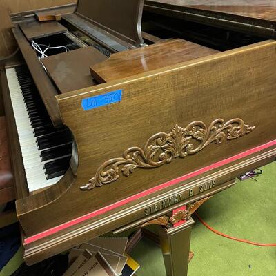 lot 350- Steinway and Sons piano 1920 walnut model L serial #203831 appraised $21,520.00