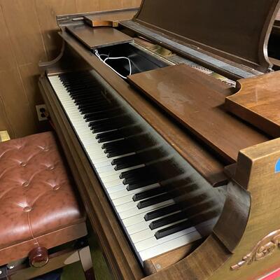 lot 350- Steinway and Sons piano 1920 walnut model L serial #203831 appraised $21,520.00