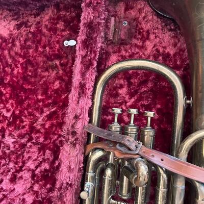 lot 351- antique circa 1920-1930's universal buffalo trumpet