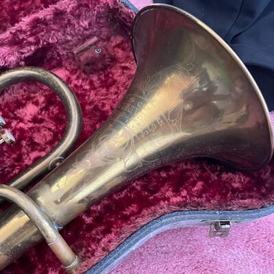 lot 351- antique circa 1920-1930's universal buffalo trumpet