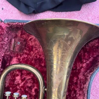 lot 351- antique circa 1920-1930's universal buffalo trumpet