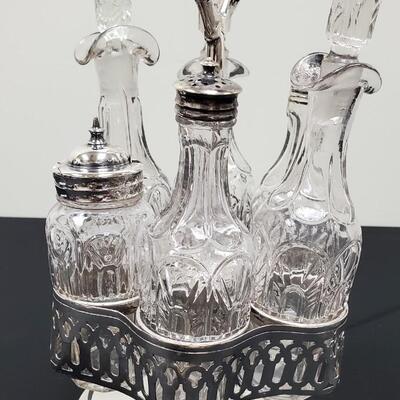 Silverplate Condiment Server 