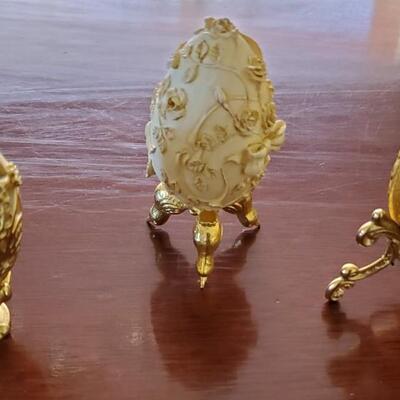 Franklin Mint Collector's Eggs - 3 