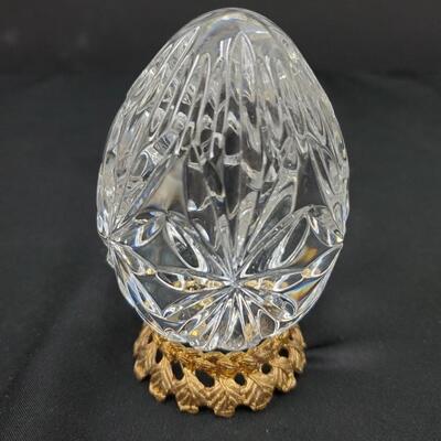 Waterford Crystal Egg with stand 