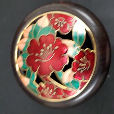 Desert Ironwood & Cloisonne Treasure Box 
