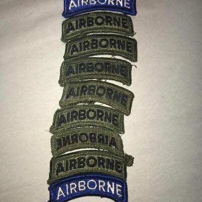 9 Military Airborne Patches (Lot 64)