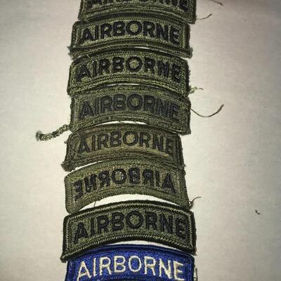 8 Military Airborne Patches (Lot 67)