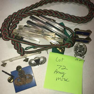 Lot of Military Pins and Miscellaneous items (Lot 72)