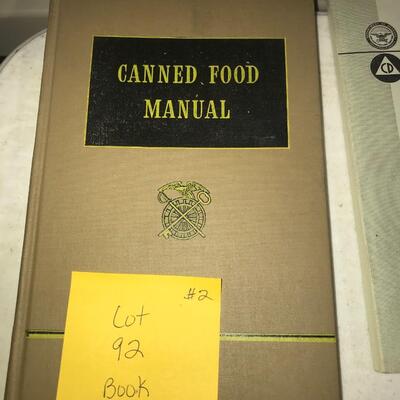1942 Military Book Canned Food Manual (Lot 92)