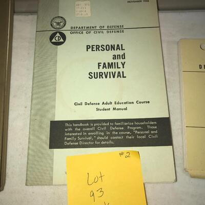 Military Book DOD Personal and Family Survival Lot 93
