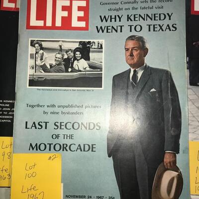 Life Magazine Why Kennedy Went to Texas November 24, 1 967 (Lot 100)