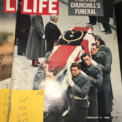 Life Magazine Churchill's Funteral February 5, 1965 (Lot 102)