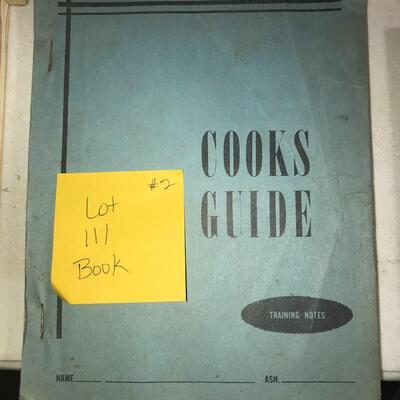 Cooks Guide Training Notes (Lot 111)