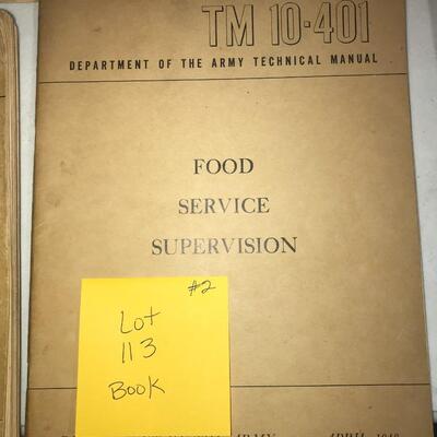 Department of the Army Technical Manual Food Service Supervision TM 10-401 April 1948 (Lot 113)