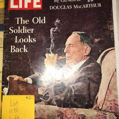 Life Magazine The Old Soldier Looks Back by General Douglas MacArthur  January 10,  1964 (Lot 115)