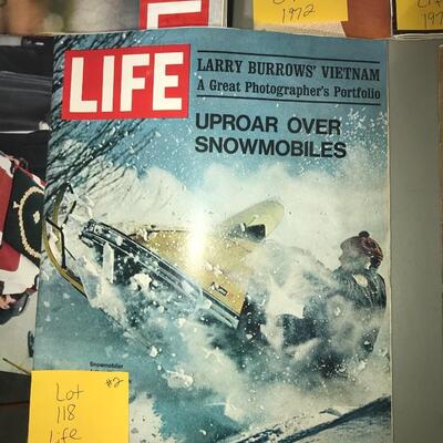 Life Magazine Uproar Over Snowmobiles Larry Burrow's Vietnam February 26, 1971 (Lot 118)
