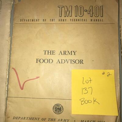 Department of the Army Technical Manual The Army Food Advisor TM 10-401 March 19, 1957 (Lot 137)