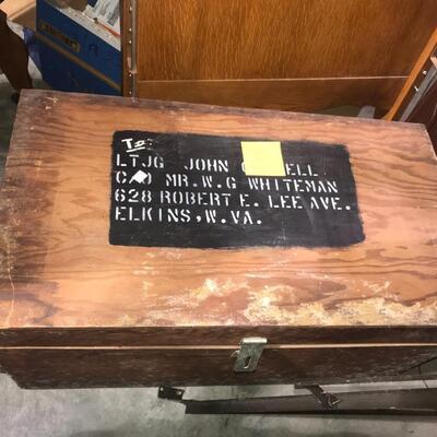 Vintage Military Trunk (Lot 145)