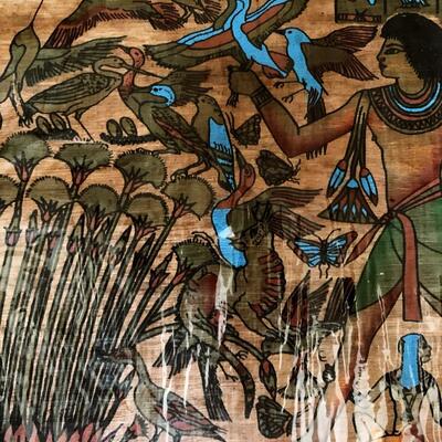 Fowling in the Marshes Papyrus Art