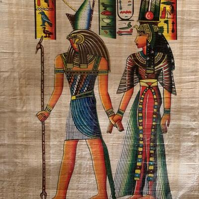 Three Egyptian Papyrus Art