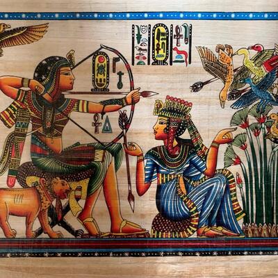 Five Egyptian Papyrus Art
