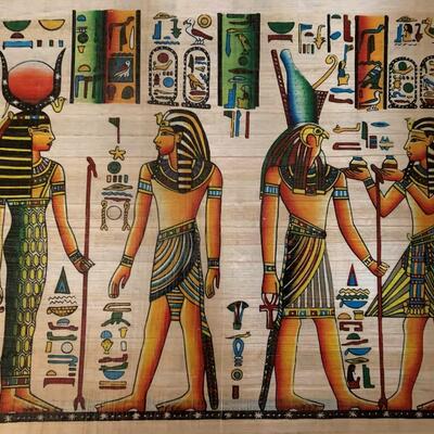 Five Egyptian Papyrus Art