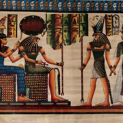 Five Egyptian Papyrus Art