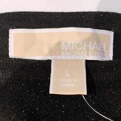 Women's Michael Kors One Sleeve Sparkle Sweater Size Large