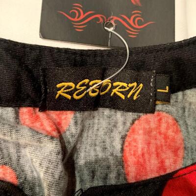 Women's Reborn Black & Red Dress Size Large