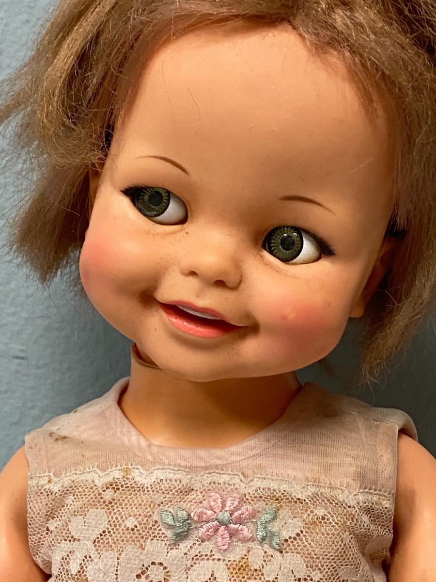 Vintage Ideal Toys 1966 Giggles Doll Flirty Eyes EstateSales