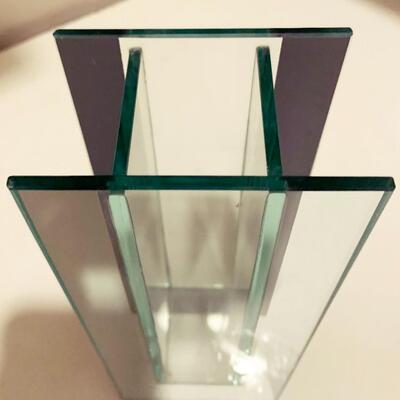 Unique Mirrored Glass Vase