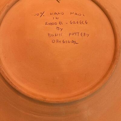 #3 Boins Pottery Rhodes Greece Platters (2) 