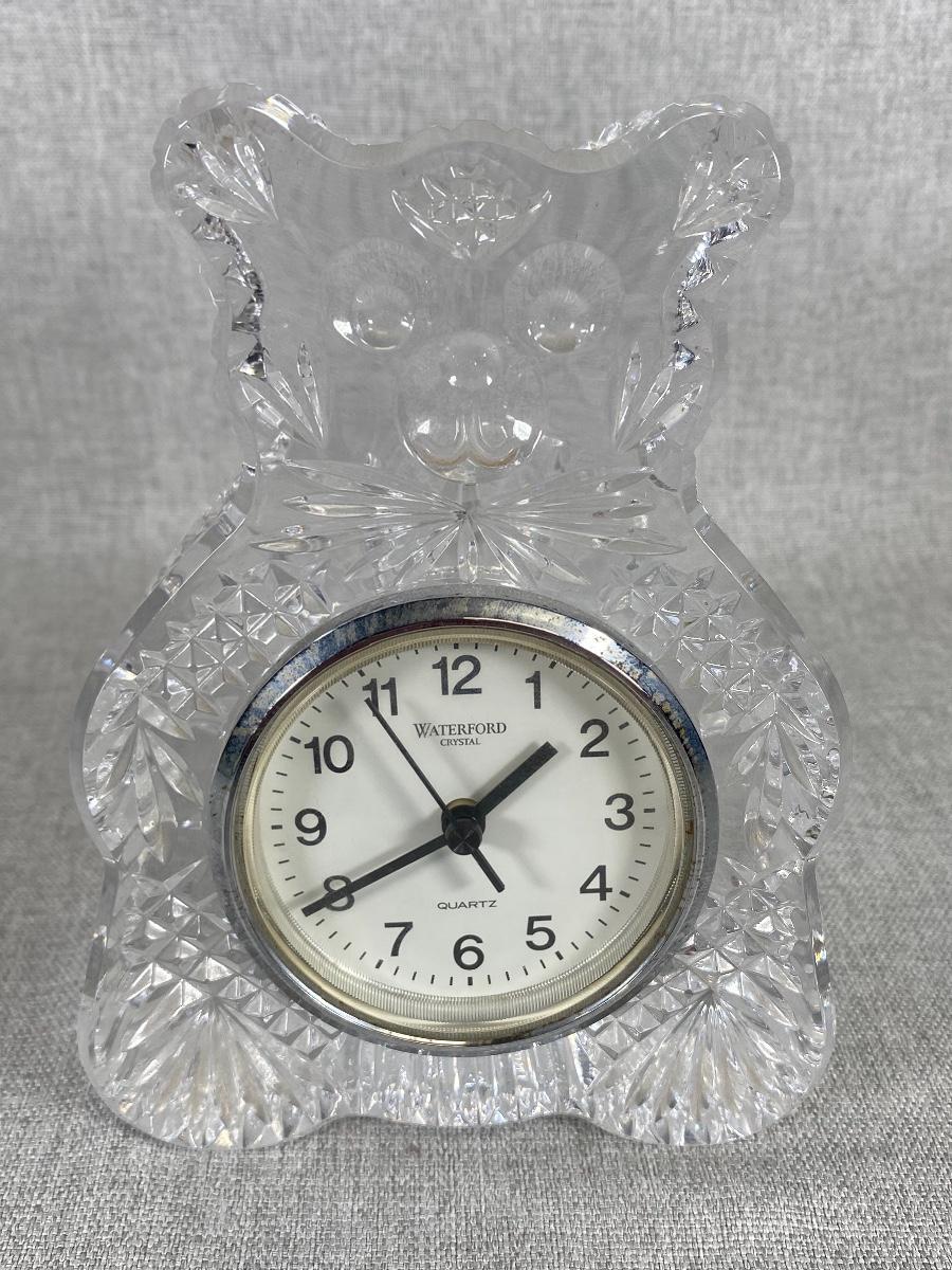 Waterford Crystal Battery Operated Bear Clock