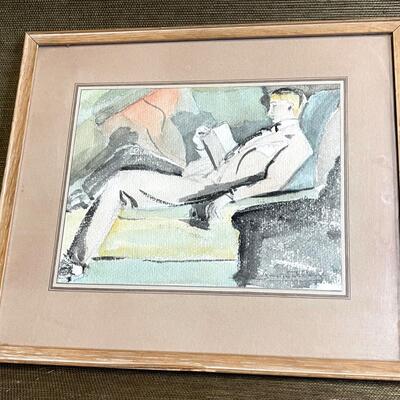 LOT 119 - David Pleydell-Bouverie Watercolor Painting by Izme Vickers