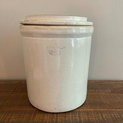 LOT 7 - Five (5) Gallon, Crock with lid, Stoneware