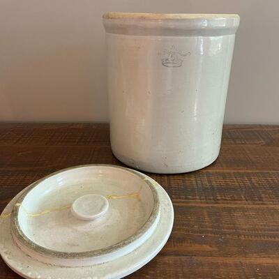 LOT 7 - Five (5) Gallon, Crock with lid, Stoneware