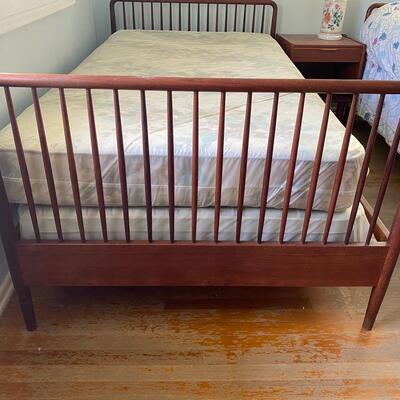 Matching Mid Century Modern Spindle Twin Bedframes *Frames Only*