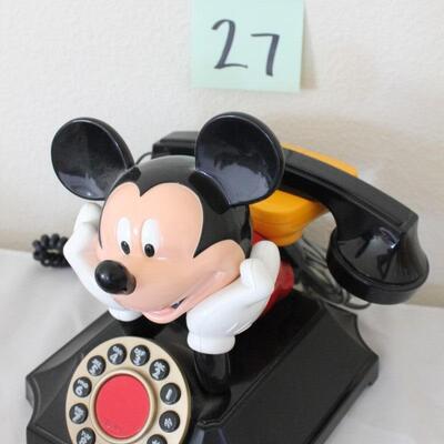 Lot 27 Collectible Mickey Mouse Telephone