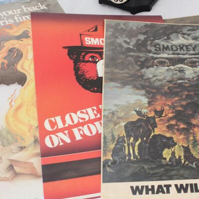 Lot 28 Smokey the Bear Vintage Collectible Posters