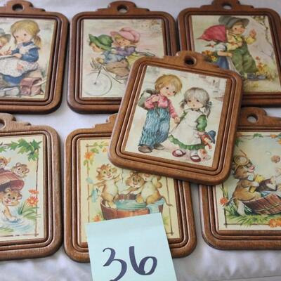 Lot 36 Vintage Wood/Ceramic DÃ©cor