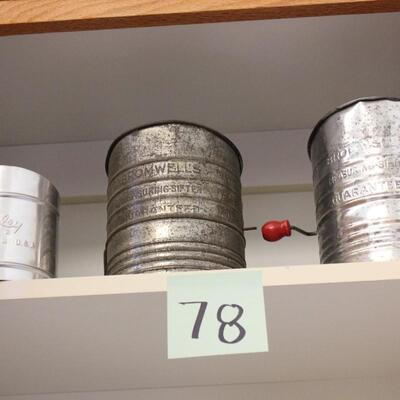 Lot 78 Flour Shifters