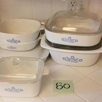Lot 80 Corning Ware Cookware