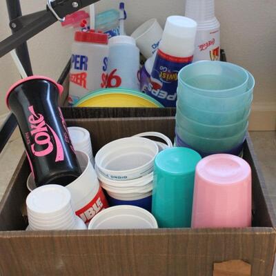 Lot 99 Boxes of Plastic Drinkware